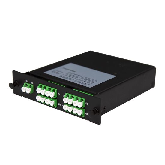 DYNAMIX PLC Fibre Optic 2:16 LC/APC Splitter Front Input Cassette Dynamix — view 2