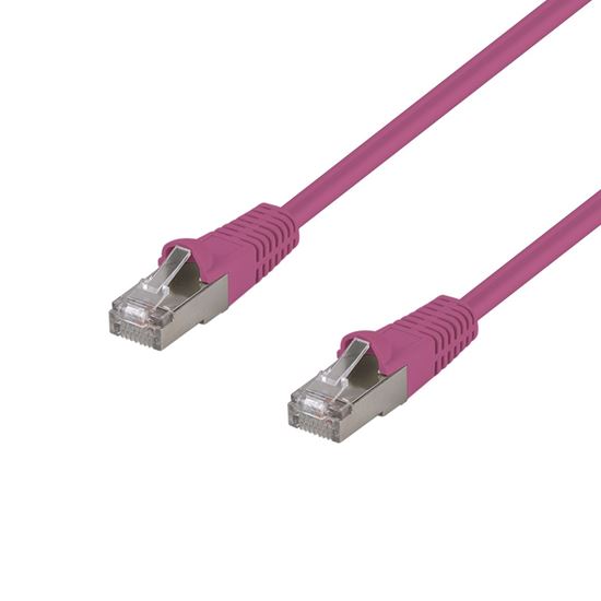 DYNAMIX 1.5m Cat6A S/FTP Pink Shielded 10G Patch Lead. Dynamix — view 2
