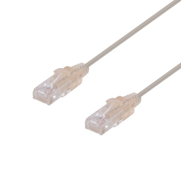 0.25m Cat6A 10G Beige UTP LSZH Patch Lead 30AWG 802.3af Unshielded Plug. Dynamix — view 2