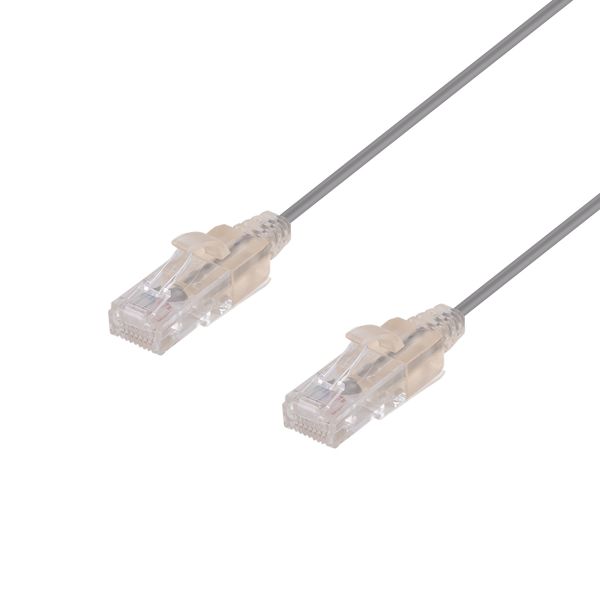 0.15m Cat6A 10G Grey UTP Patch Lead 30AWG 8023af Unshielded Plug. Dynamix — view 2