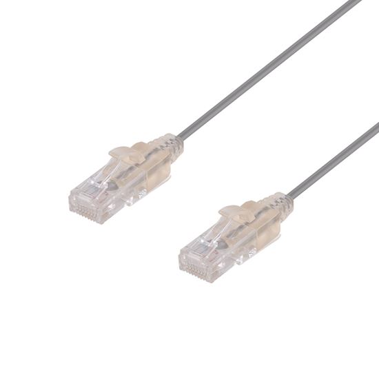 DYNAMIX 1m Cat6A 10G Grey Ultra-Slim Component Level UTP Dynamix — view 2