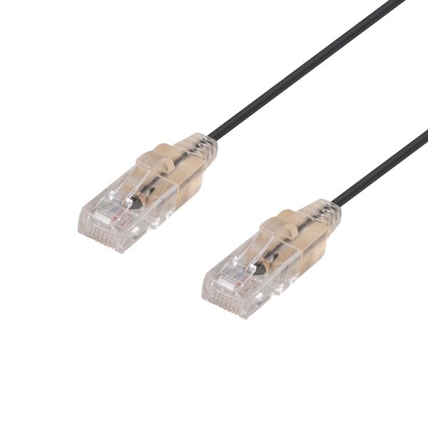 0.15m Cat6A 10G Black UTP Patch Lead 30AWG 8023af Unshielded Plug. Dynamix — view 2