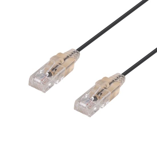 DYNAMIX 2m Cat6A 10G Black Ultra-Slim Component Level UTP Dynamix — view 2