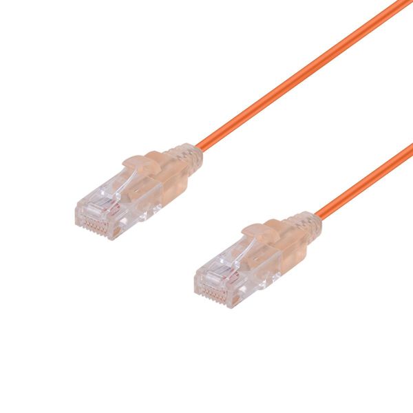 0.25m Cat6A 10G Orange UTP LSZH Patch Lead 30AWG 802.3af Unshielded Plug. Dynamix — view 2