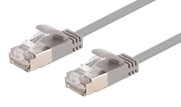 0.25m Cat6A S/FTP Grey 10G LSZH Patch Lead 34AWG 802.3af Shielded Plug. Dynamix — view 2