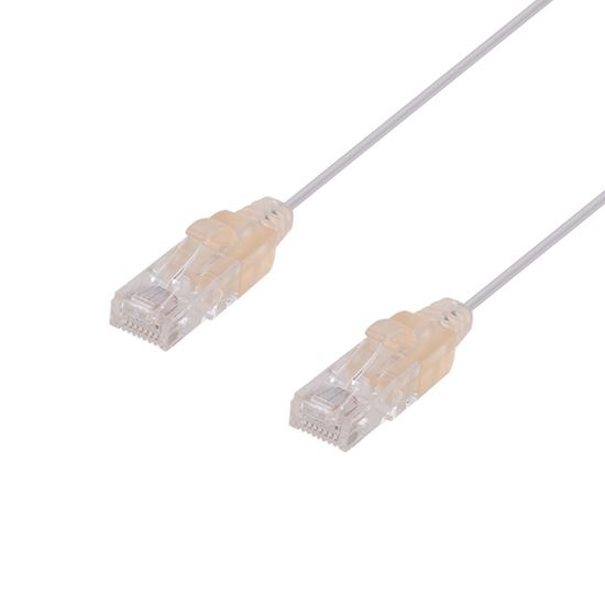 DYNAMIX 1m Cat6A 10G White Ultra-Slim Component Level UTP Dynamix — view 2