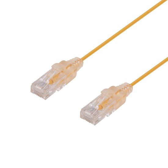 DYNAMIX 2m Cat6A 10G Yellow Ultra-Slim Component Level UTP Dynamix — view 2