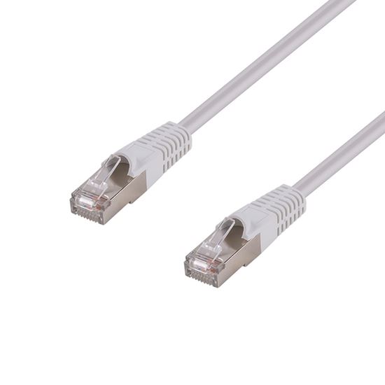 DYNAMIX 0.3m Cat6A S/FTP White Shielded 10G Patch Lead. Dynamix — view 2