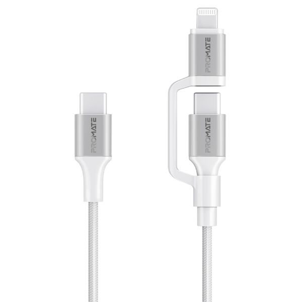 1.2m 60w MFi Certified 2-In-1 USB-C Sync & Charge 1x USB-C & 1x Lightning Promate — view 2