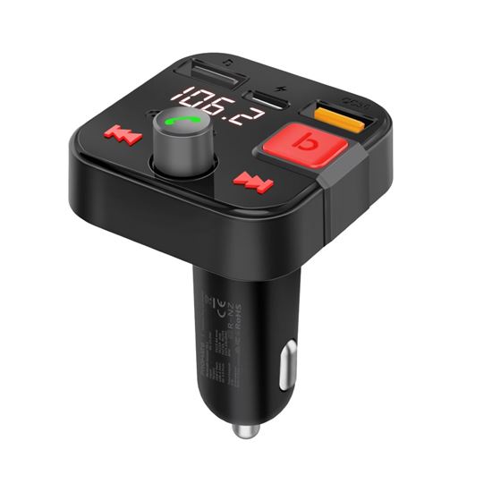PROMATE Wireless In-Car FM Transmitter with USB-C & USB-A Promate — view 2