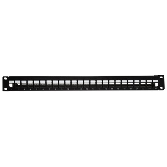 DYNAMIX Cat6A 180 Unshielded Keystone patch panel,  24 Port Dynamix — view 2