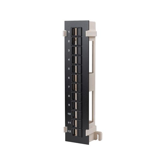 DYNAMIX Mini 1U 12 Port Unloaded Wall Mountable Keystone Patch Dynamix — view 2