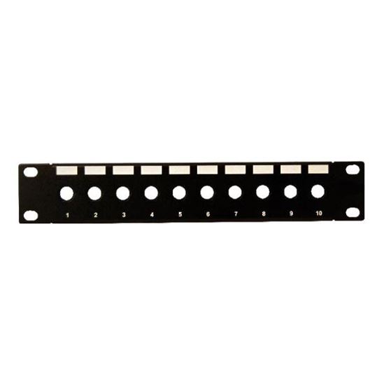 DYNAMIX 10" 10 Port Unloaded F-Connector Patch Panel for 10" Dynamix — view 2