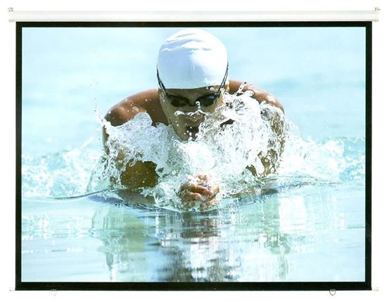 BRATECK 100' Projector Screen, Manual Self Locking, Matte Finish Brateck — view 2