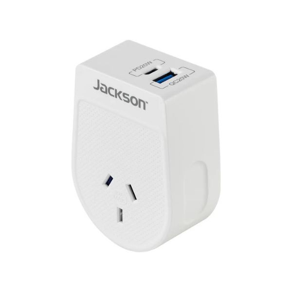 Jackson Move Outbound USA + Canada 20W USB-A + USB-C Travel Adaptor JACKSON — view 2