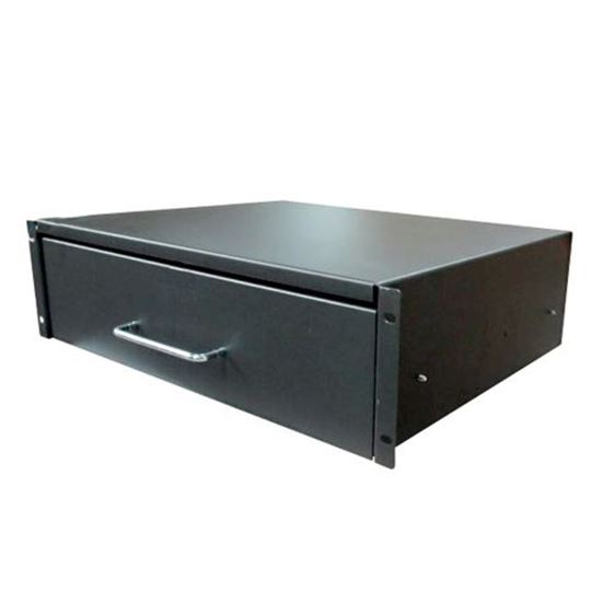DYNAMIX 3U Rackmount Lockable Drawer, 350mm Deep, 112mm High. Dynamix — view 2