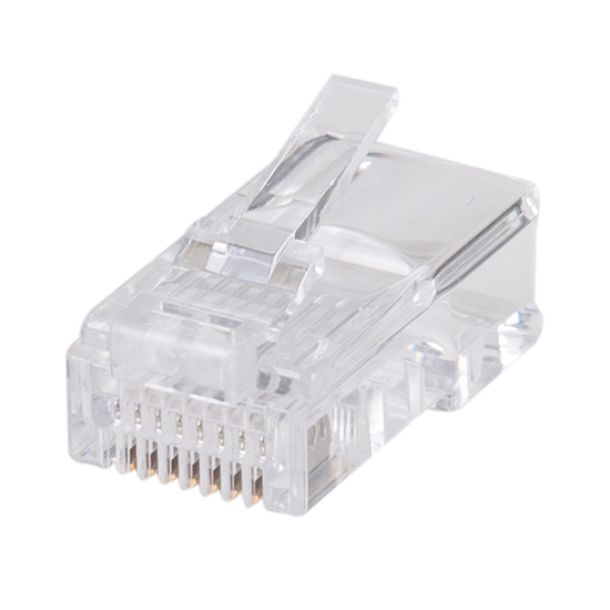 DYNAMIX RJ45 Plug 20pc Bag, 8P8C Modular Plug. 50 micron. Dynamix — view 2