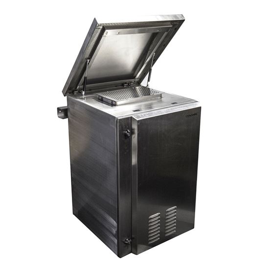 DYNAMIX 12RU Stainless Vented Outdoor Wall Mount Cabinet (611x625 Dynamix — view 2