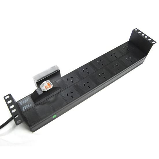 DYNAMIX 10 Outlet 2RU Horizontal Power Rail (10A) with 6kVa C-Curve Dynamix — view 2
