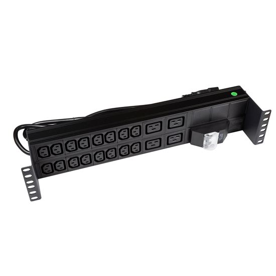 DYNAMIX 20 Outlet Horizontal Power Rail  (16x 10A IEC C13 & 4x 16A IEC Dynamix — view 2
