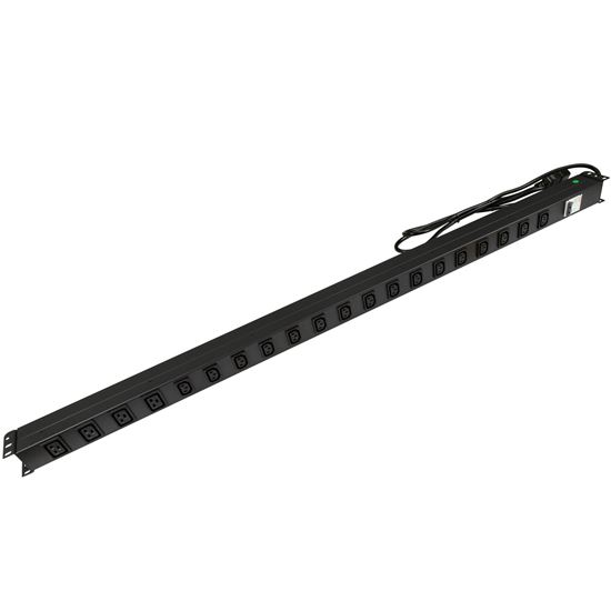 DYNAMIX 20 Outlet Vertical Power Rail  (16x 10A IEC C13 & 4x 16A IEC Dynamix — view 2