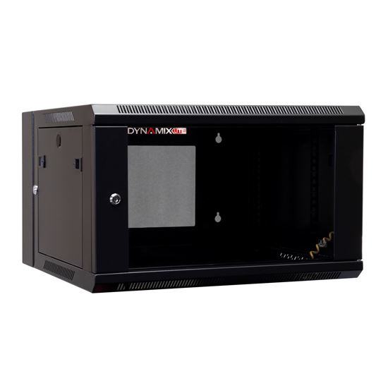 DYNAMIX LITE 6RU Swing Wall Mount Cabinet. 600x550x368mm (WxDxH) Dynamix — view 2