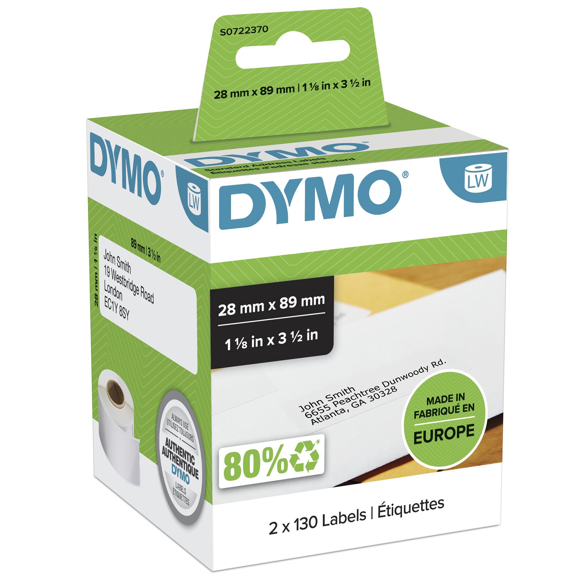 DYMO Genuine LabelWriter Address Labels (Self-Adhesive). 28mm x Dymo — view 2