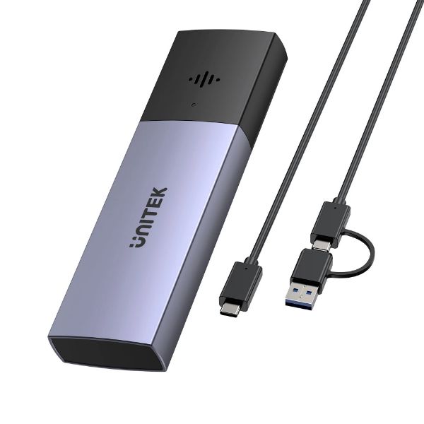 SolidForce Smart Anti-Loss M.2 SSD Enclosure. USB SuperSpeed 10Gbps. Built-In Find My Netw UNITEK — view 2