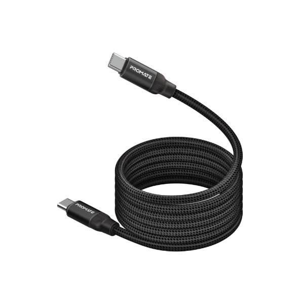 1.2m USB-C To USB-C Cable Self Organising Auto Untangle Supports 60W Power Delivery PROMATE — view 2