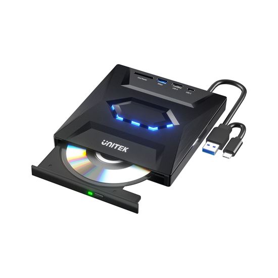 UNITEK 5-in-1 External Optical Drive with USB Hub. Unitek — view 2