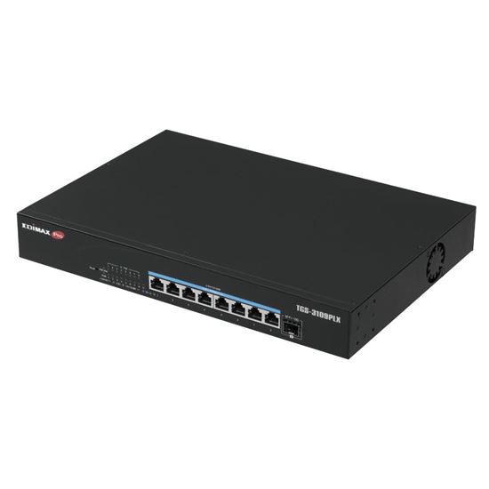 EDIMAX 8 Port 2.5GbE PoE++ Web Smart Switch with 1x 10GbE SFP+ Edimax — view 2