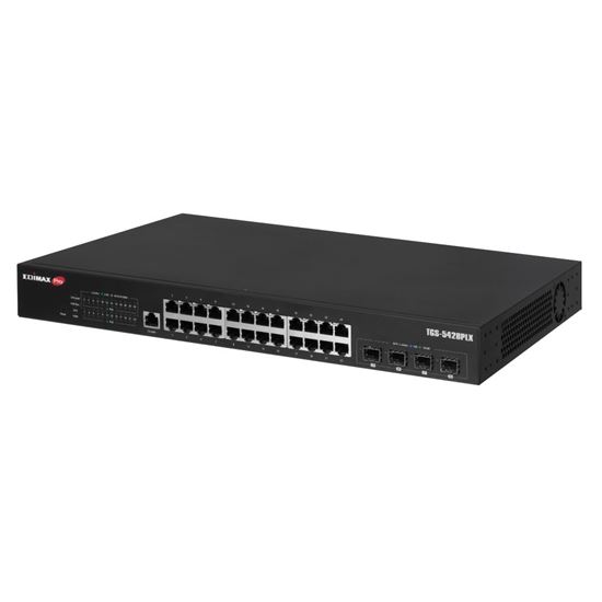 EDIMAX 28 Port 2.5GbE PoE++ L2 with 4x 10GbE SFP+ Ports Surveillance Edimax — view 2