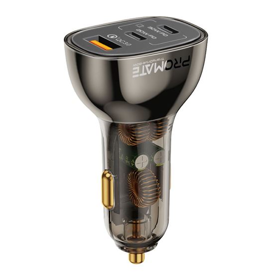 PROMATE 80W Quick Charging In-Car Adapter for Tablets & Smartphones. Promate — view 2
