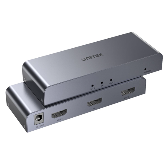 UNITEK 1-In-2-Out 4K HDMI 1.4 Splitter. Supports up to 4K@30Hz Unitek — view 2