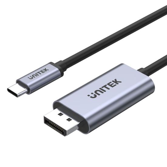 UNITEK 2m 4K USB-C to DisplayPort 1.2 Cable in Aluminium Housing. Unitek — view 2