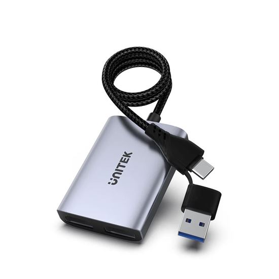 UNITEK HDMI Dual Port Adapter with 60cm Cable & USB-A&USB-C Connectors Unitek — view 1