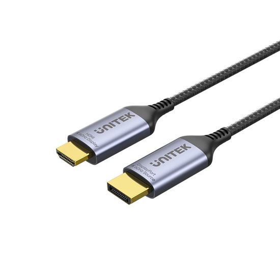 UNITEK 1.8M 8K 60Hz DisplayPort 1.4 to HDMI 2.1 Adpater Cable. Unitek — view 2
