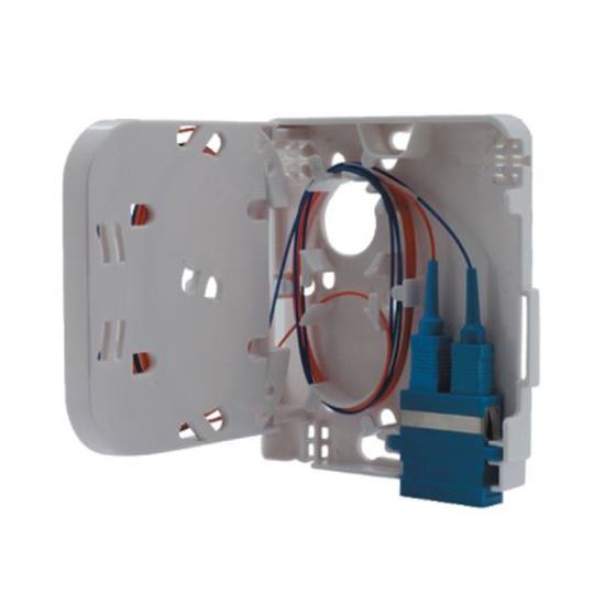 DYNAMIX FTTH Compact Wall Outlet 1 Port SC Duplex / LC Quad, Dynamix — view 2