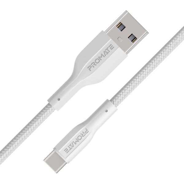 2M USB-A To USB-C Super Flexible Cable. Supports 2A Charging & 480Mbps Data PROMATE — view 2