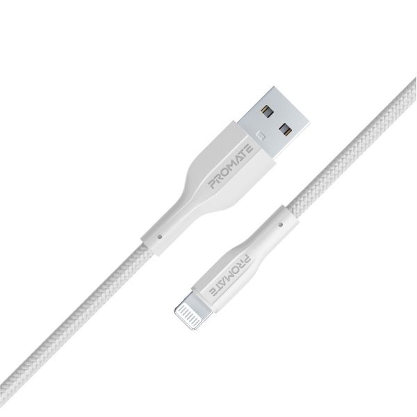 1M USB-A To Lightning Connector Super Flexible Cable 2A Charging & 480Mbps Data PROMATE — view 2