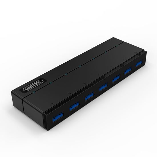 UNITEK USB 3.0 7-Port Hub with 1.5A Charging Per Port. Super Speed Unitek — view 2