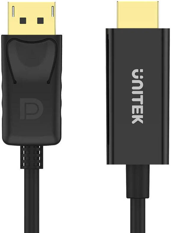 UNITEK 1.8m DisplayPort to HDMI Cable. Supports FHD up to 1920x1200 Unitek — view 1