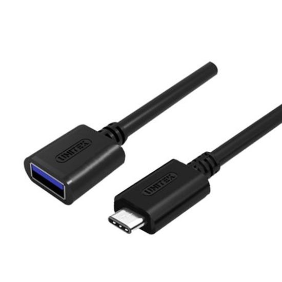 UNITEK 0.2m USB 3.0 USB-C Male to USB-A Female Cable. OD: 4.0mm, Unitek — view 2