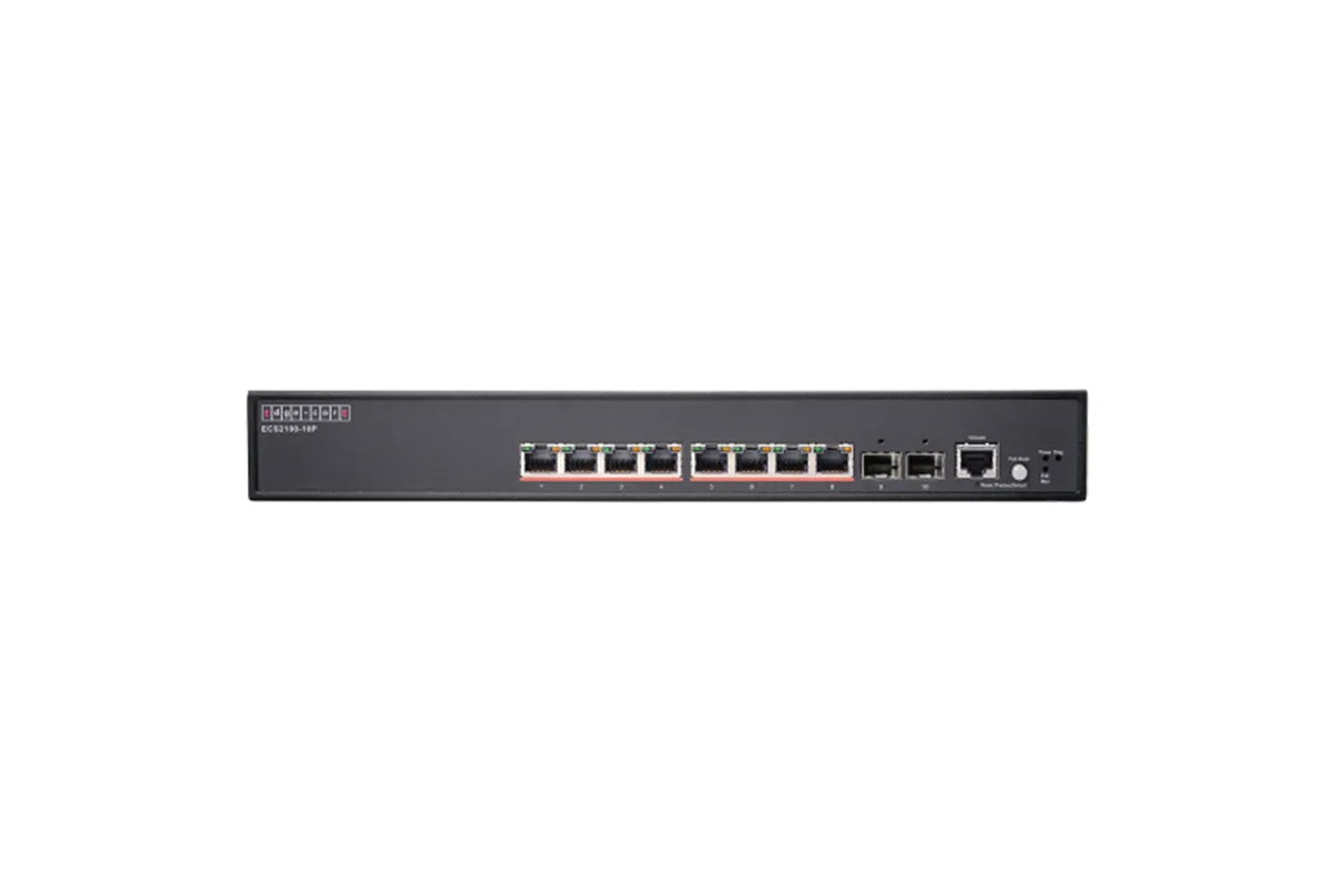 Edge-Core ECS2100-10P Managed Switch 8-port PoE 125W Edge-Core Networks — view 2