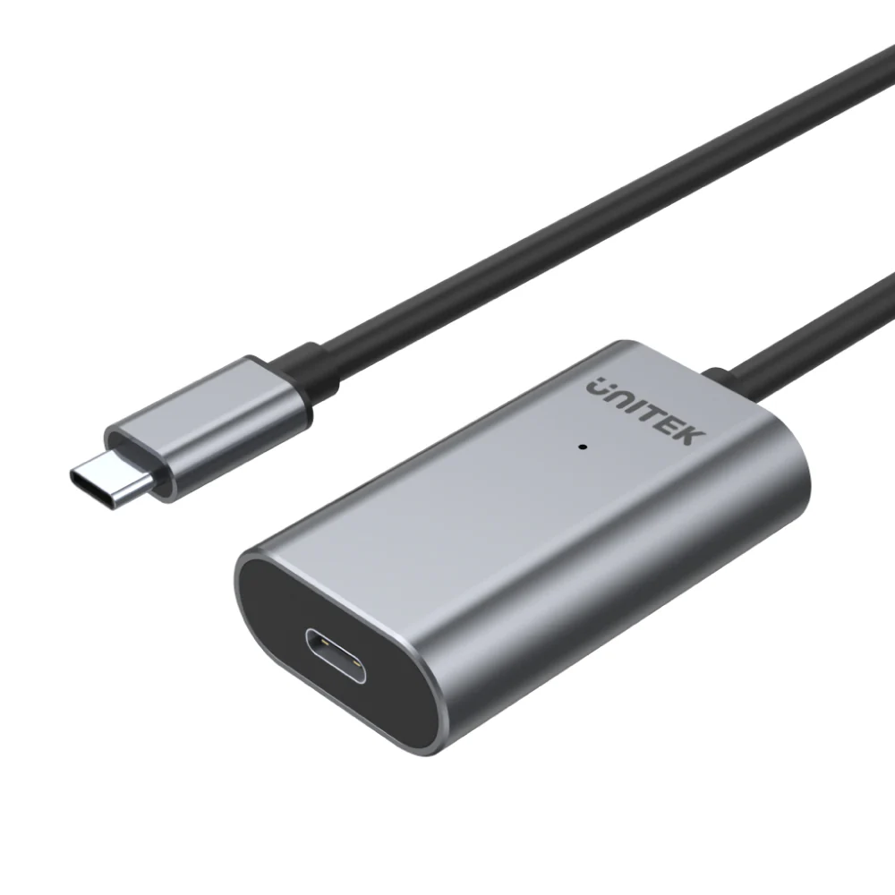 USB C Male to USB C Female Extention Cable Cable 5m Space Grey Unitek — view 2