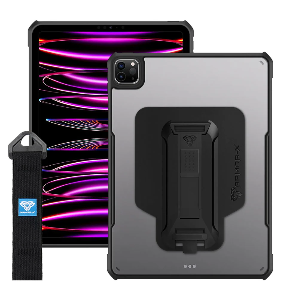 Ultra Slim Case with Kickstand & Hand strap for iPad Pro 11"" Armor-X — view 2