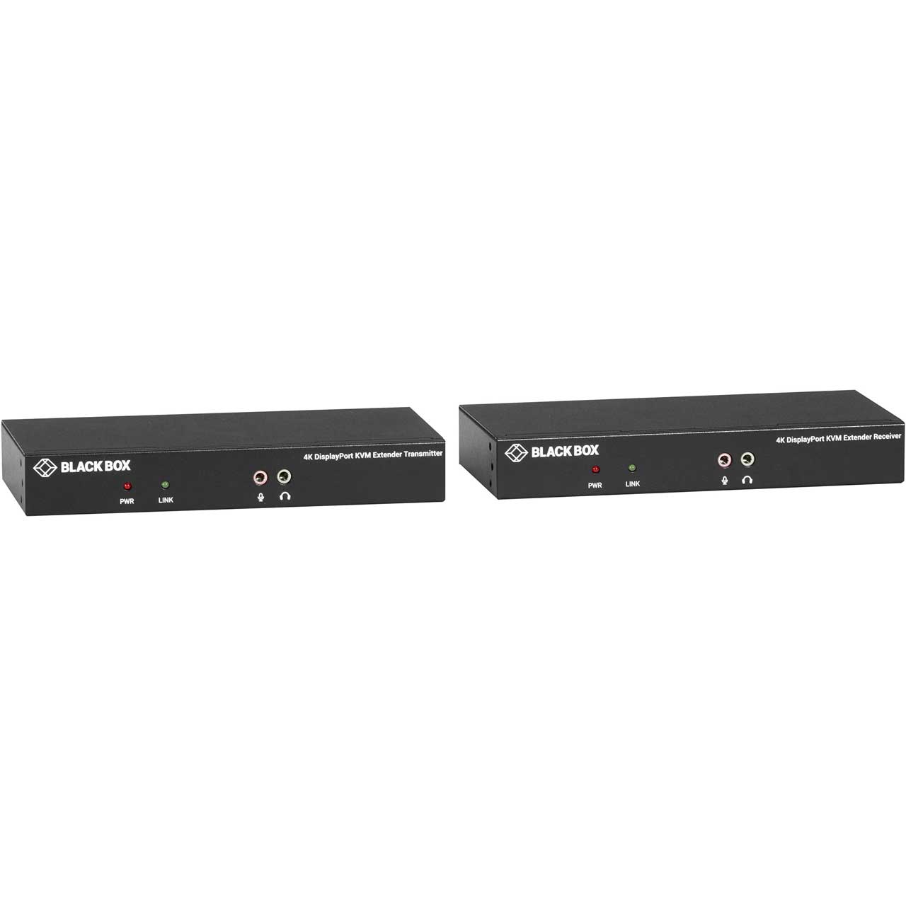 KVM Extender Kit over CATx 4K- Single-Monitor DisplayPort USB 2.0 Hub Black Box — view 2