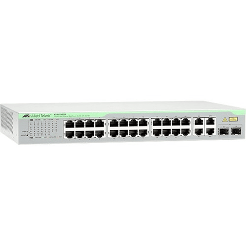 AT-FS750/20-40 WebSmart switch 16-port 10/100TX + 2 10/100/1000T + 2 SFP/1000T Combo ports 10+ (each) # Allied Telesis — view 1