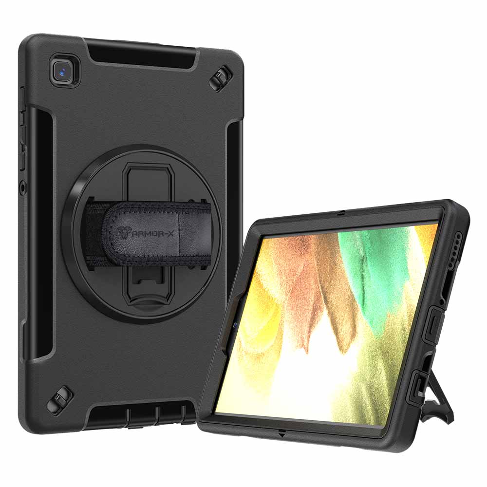 Rugged Case with Handstrap and Kickstand for Samsung Galaxy Tab A7 Lite Armor-X — view 2