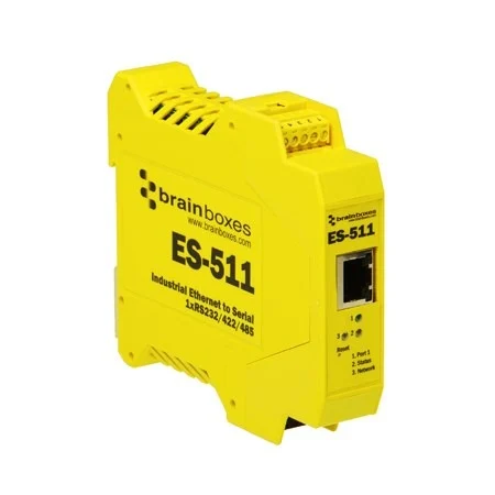 1 Port RS-232/422/485 Industrial Ethernet to Serial Device Server Brainboxes — view 2
